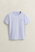 LIGHT BLUE, REG SHIELD SS T-SHIRT, FLAT-LAY BY GANT AU.