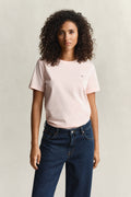APRICOT PINK, REG SHIELD SS T-SHIRT BY GANT AU.