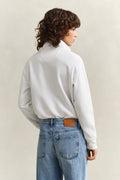 EGGSHELL, SHIELD HALF-ZIP, BACK-VIEW BY GANT AU.