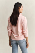 APRICOT PINK, SHIELD HALF-ZIP, BACK-VIEW BY GANT AU.