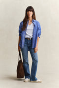 LIGHT BLUE, REG SHIELD SS V-NECK T-SHIRT BY GANT AU.