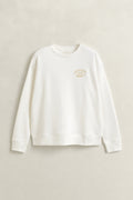 EGGSHELL, ROPE GRAPHIC C-NECK SWEAT, FLAT-LAY BY GANT AU.