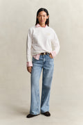 EGGSHELL, ROPE GRAPHIC C-NECK SWEAT BY GANT AU.