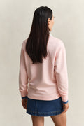 APRICOT PINK, RUGGER SWEATSHIRT, BACK-VIEW BY GANT AU.
