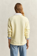VANILLA YELLOW, RUGGER SWEATSHIRT, BACK-VIEW BY GANT AU.
