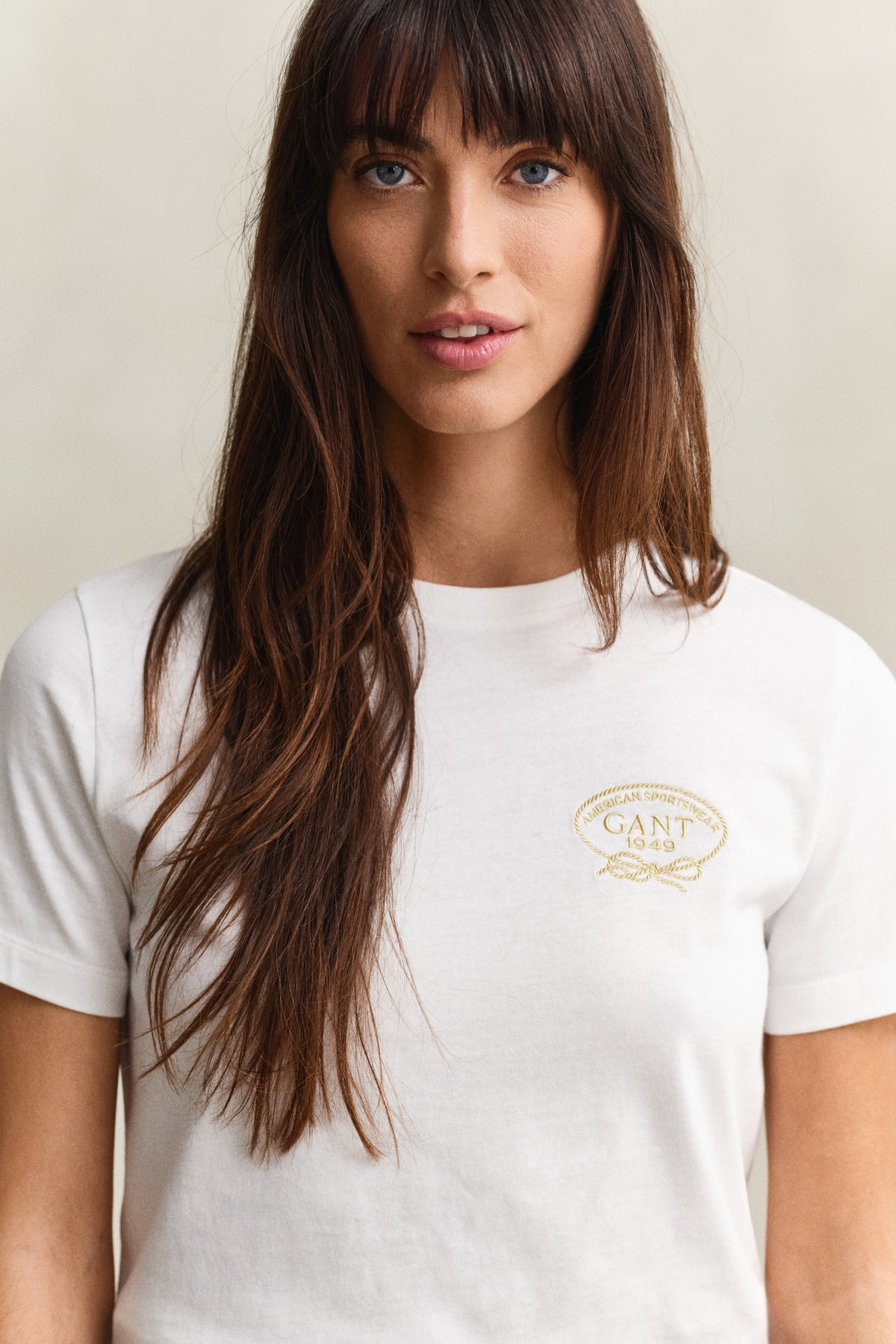 EGGSHELL, ROPE GRAPHIC SS T-SHIRT, CLOSE-UP BY GANT AU.