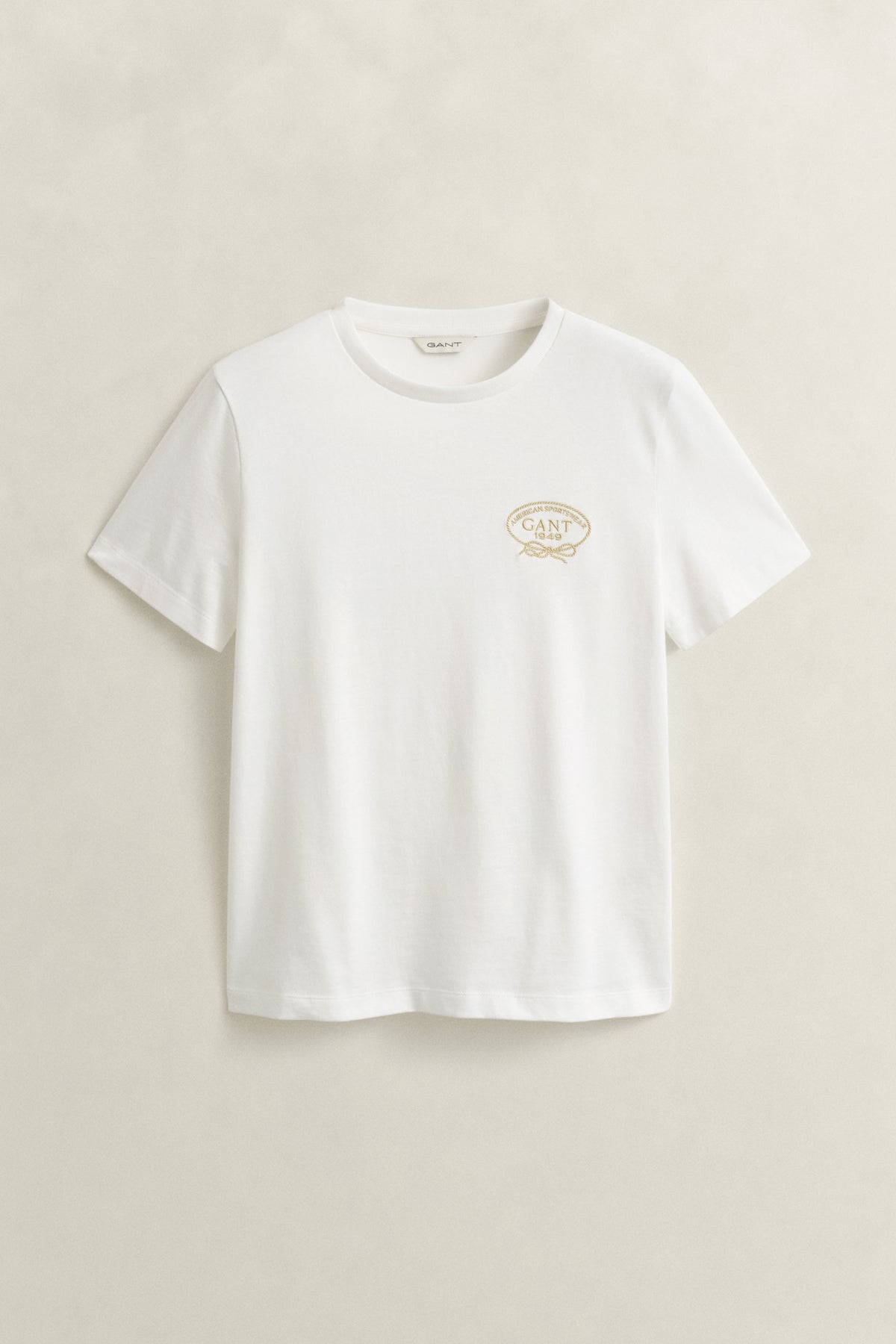 EGGSHELL, ROPE GRAPHIC SS T-SHIRT, FLAT-LAY BY GANT AU.