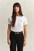 EGGSHELL, ROPE GRAPHIC SS T-SHIRT, FRONT-VIEW BY GANT AU.