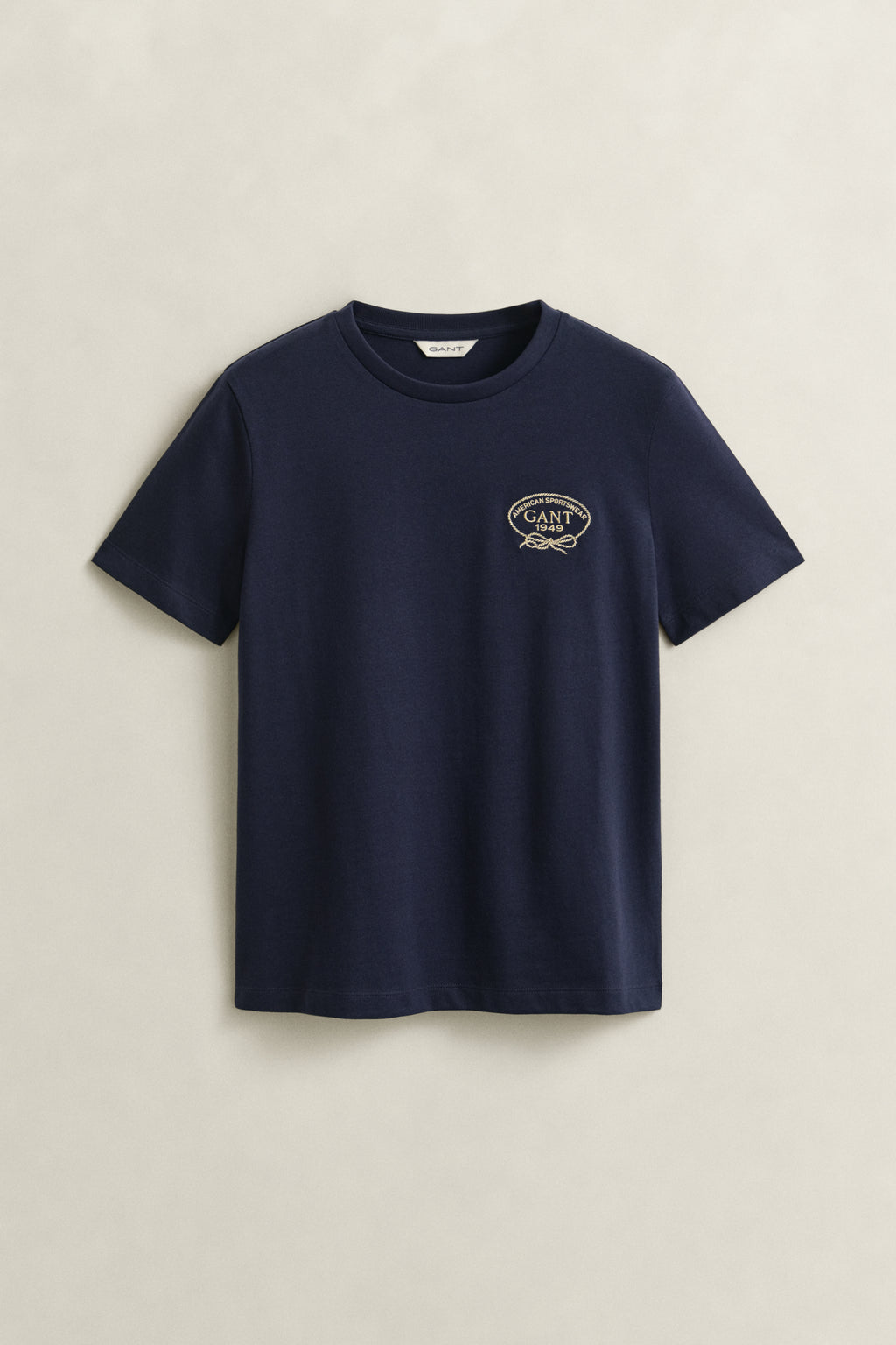 EVENING BLUE, ROPE GRAPHIC SS T-SHIRT, FLAT-LAY BY GANT AU.