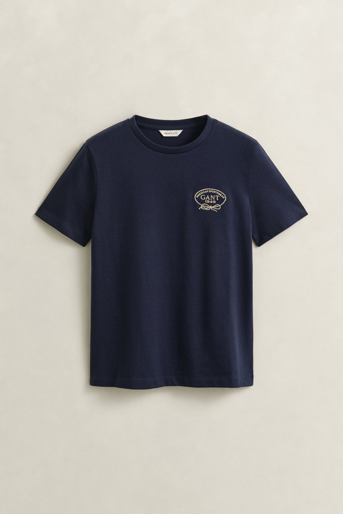 EVENING BLUE, ROPE GRAPHIC SS T-SHIRT, FLAT-LAY BY GANT AU.
