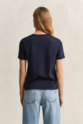 EVENING BLUE, ROPE GRAPHIC SS T-SHIRT, BACK-VIEW BY GANT AU.