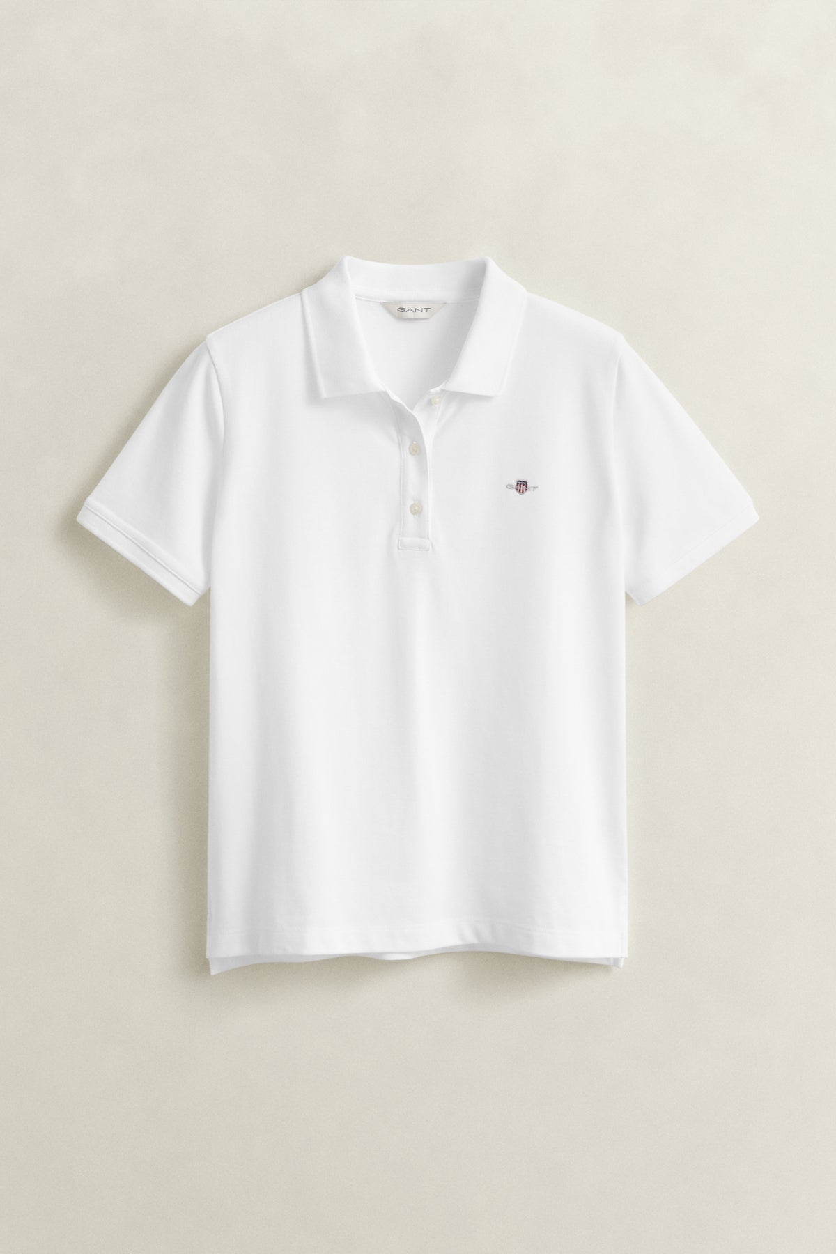 WHITE, Regular Polo Shirt, FLAT-LAY BY GANT AU.
