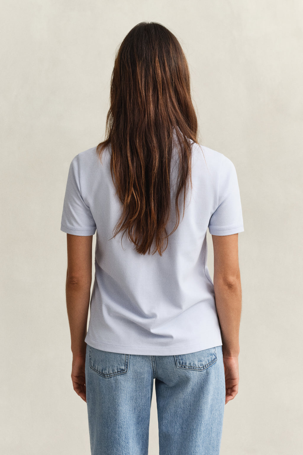 LIGHT BLUE, Regular Polo Shirt, BACK-VIEW BY GANT AU.