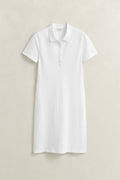 WHITE, Shield Polo Dress, FLAT-LAY BY GANT AU.