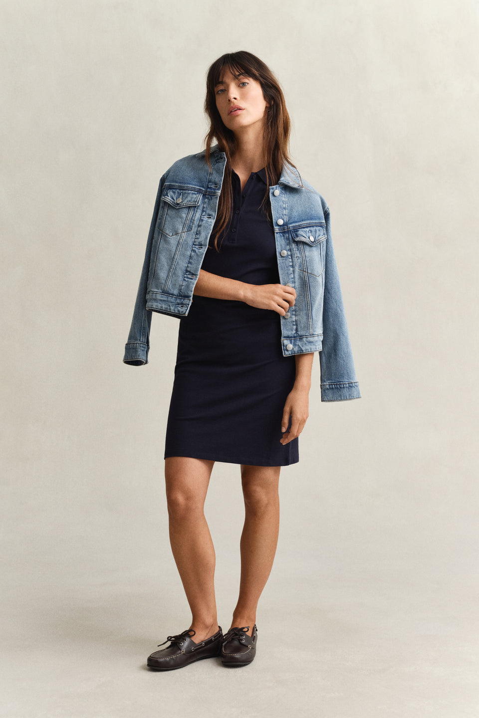 Shield Piqué Polo Dress