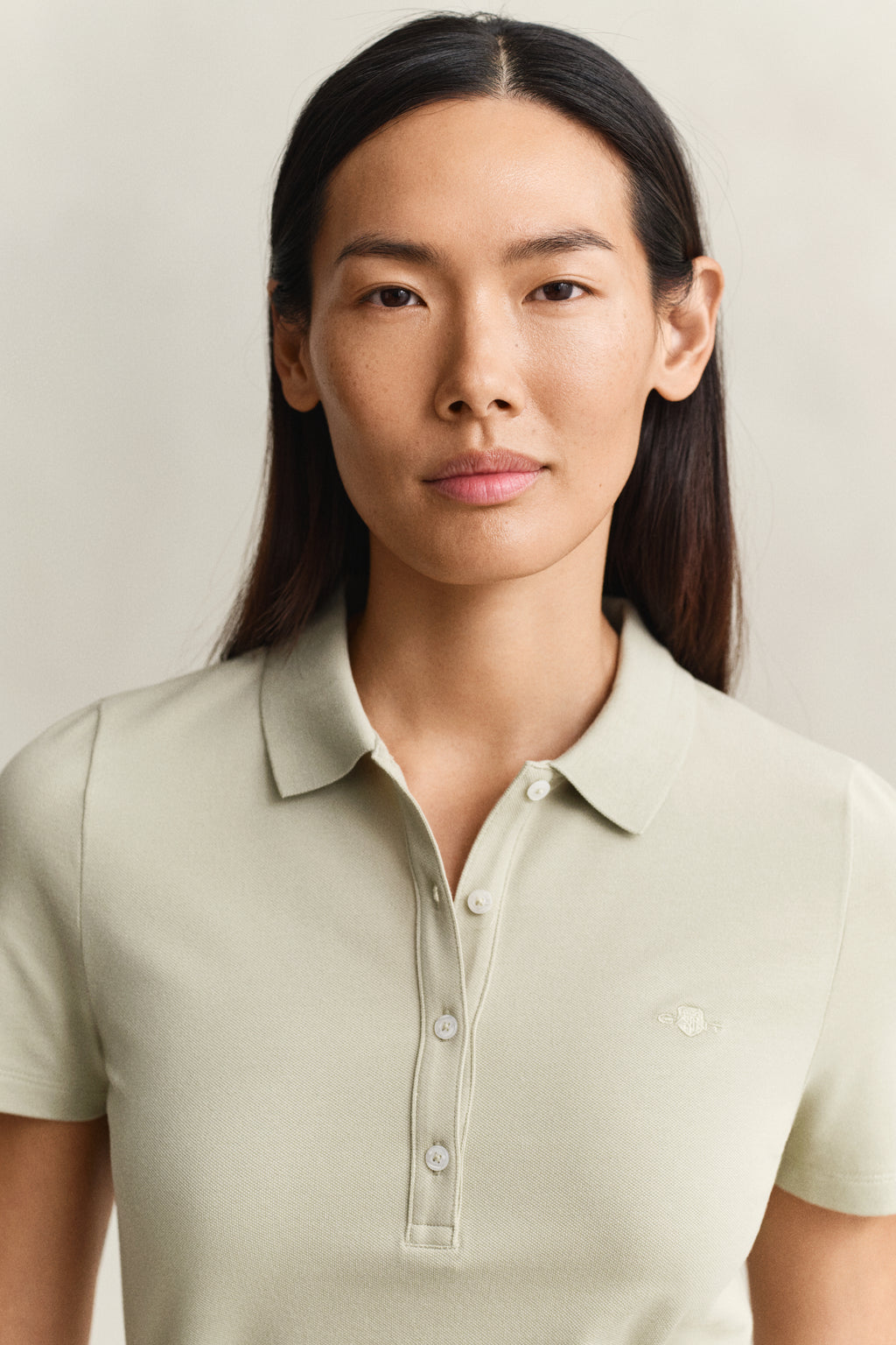 COUNTRY BEIGE, Slim Polo Shirt, CLOSE-UP BY GANT AU.