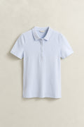 LIGHT BLUE, Slim Polo Shirt, FLAT-LAY BY GANT AU.