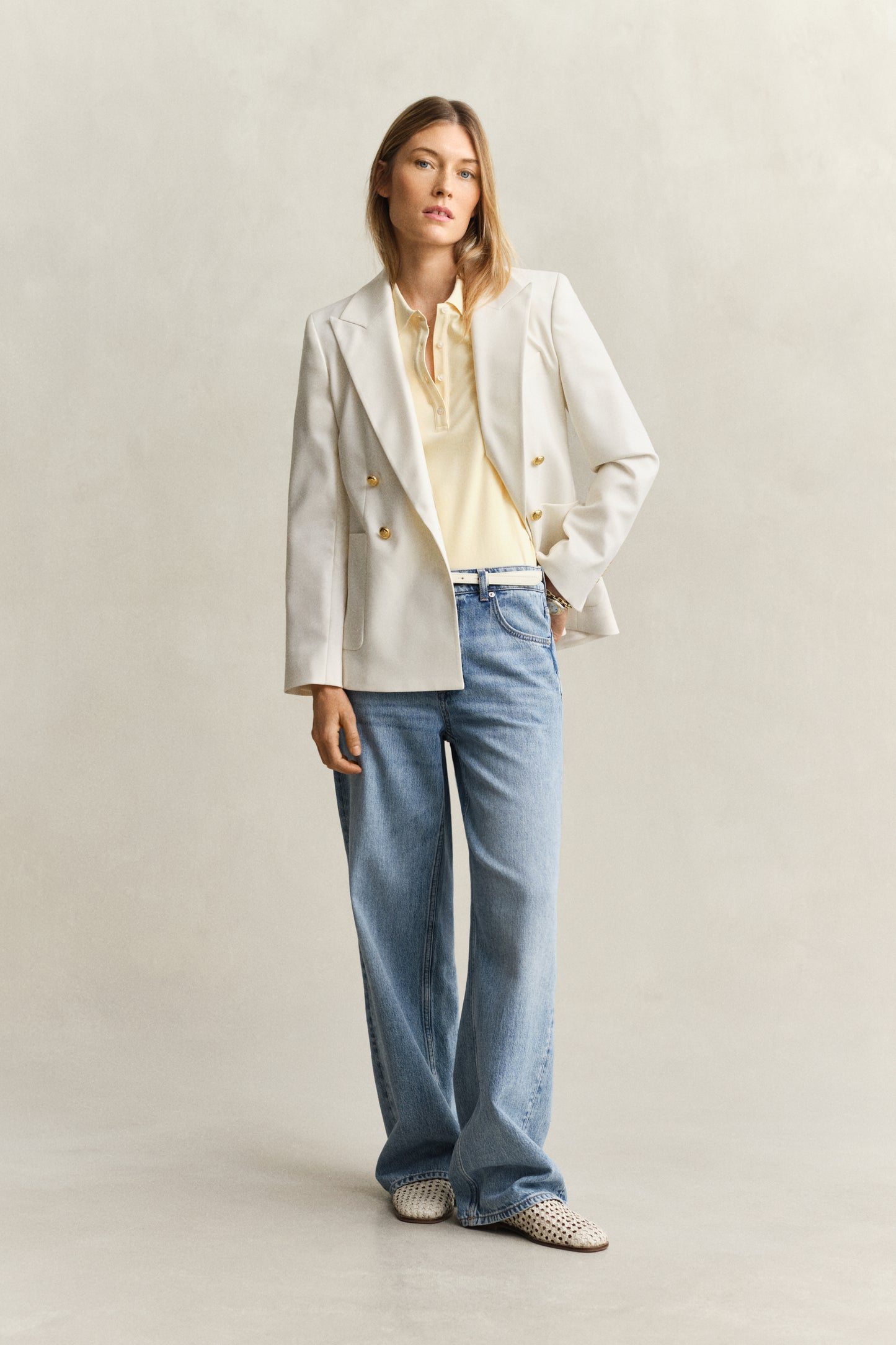 VANILLA YELLOW, Slim Polo Shirt BY GANT AU.