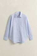 LIGHT BLUE, REL CLASSIC POPLIN SHIRT, FLAT-LAY BY GANT AU.