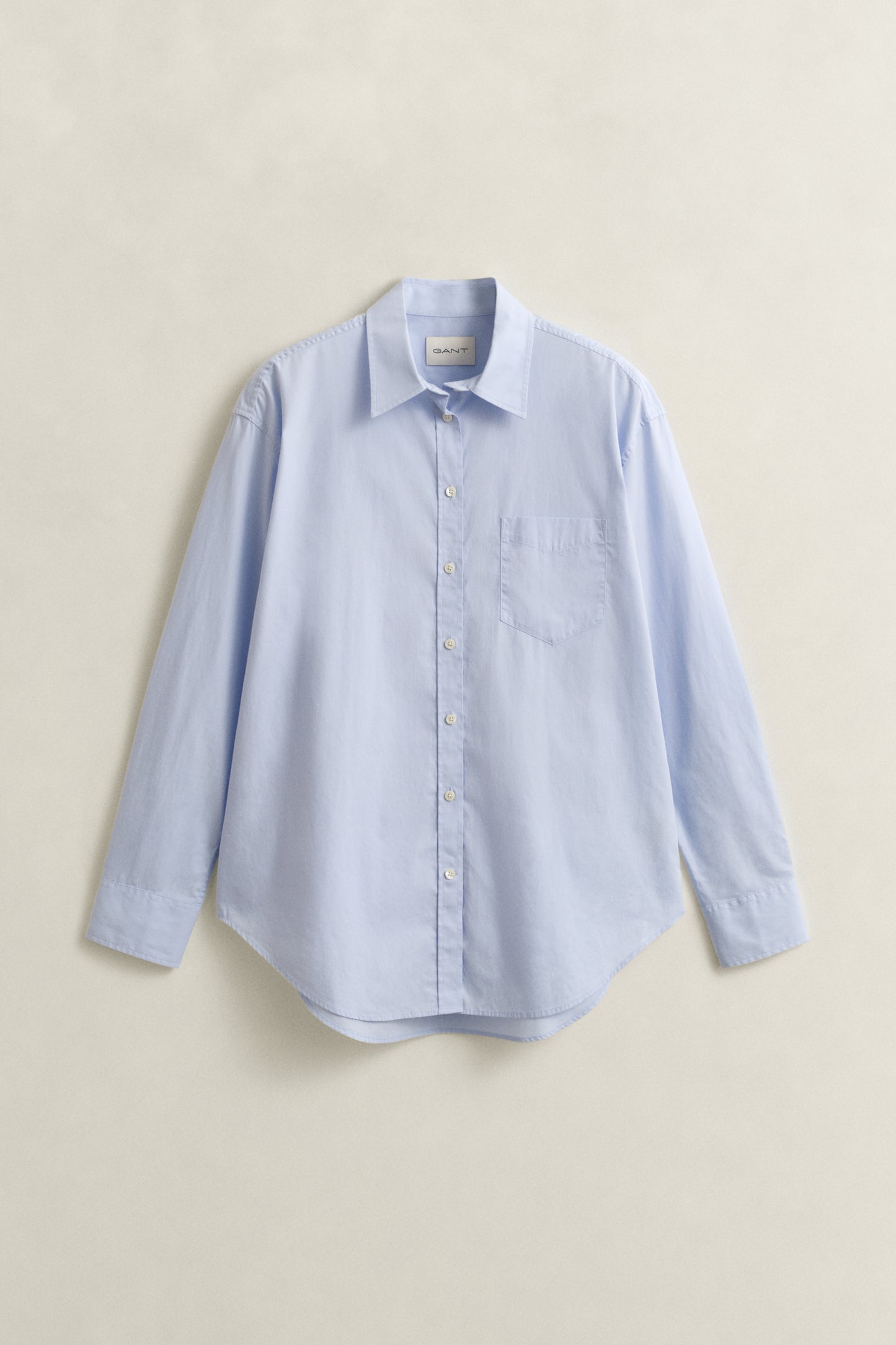 LIGHT BLUE, REL CLASSIC POPLIN SHIRT, FLAT-LAY BY GANT AU.