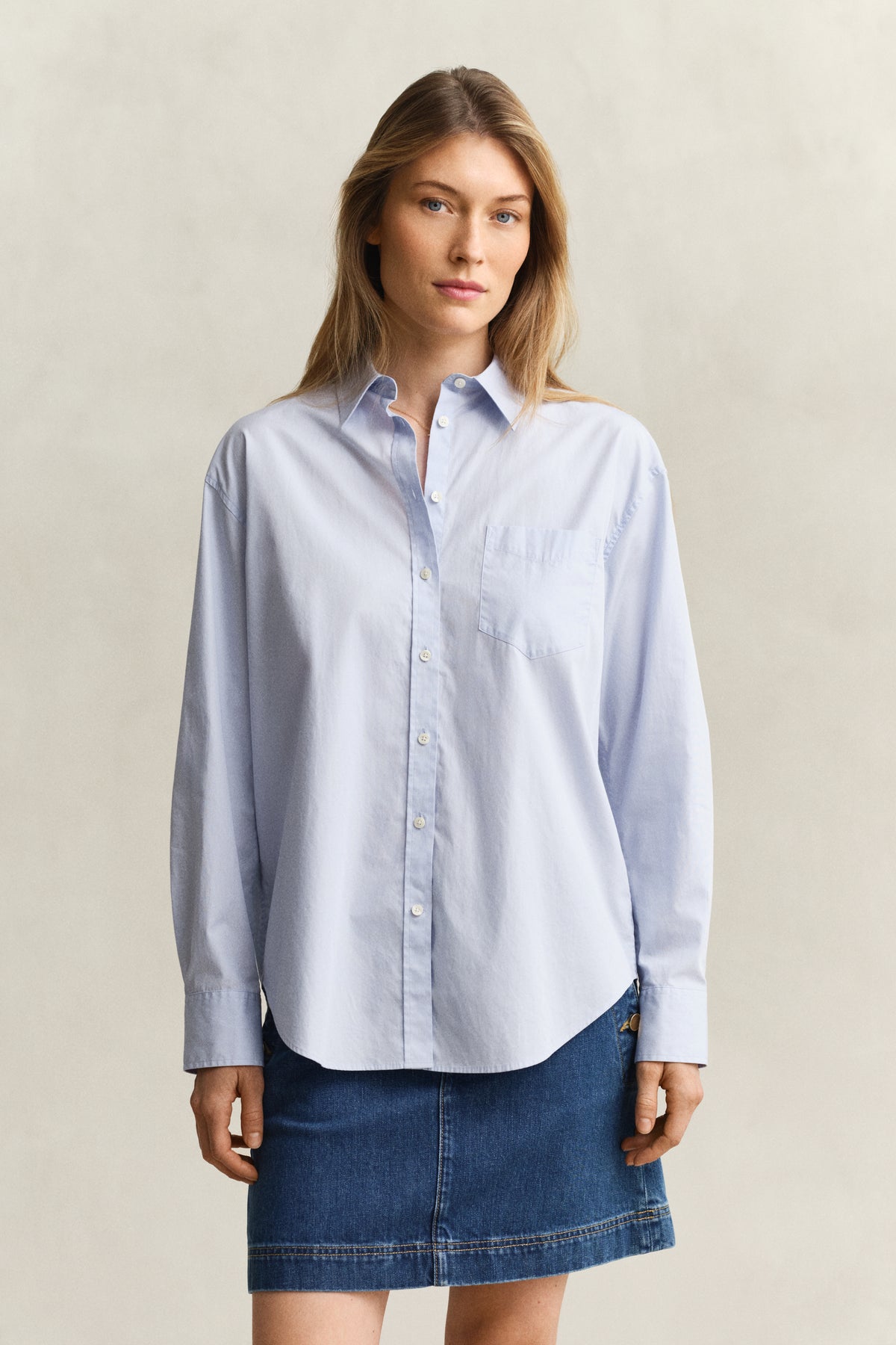 Relaxed Fit Poplin Shirt