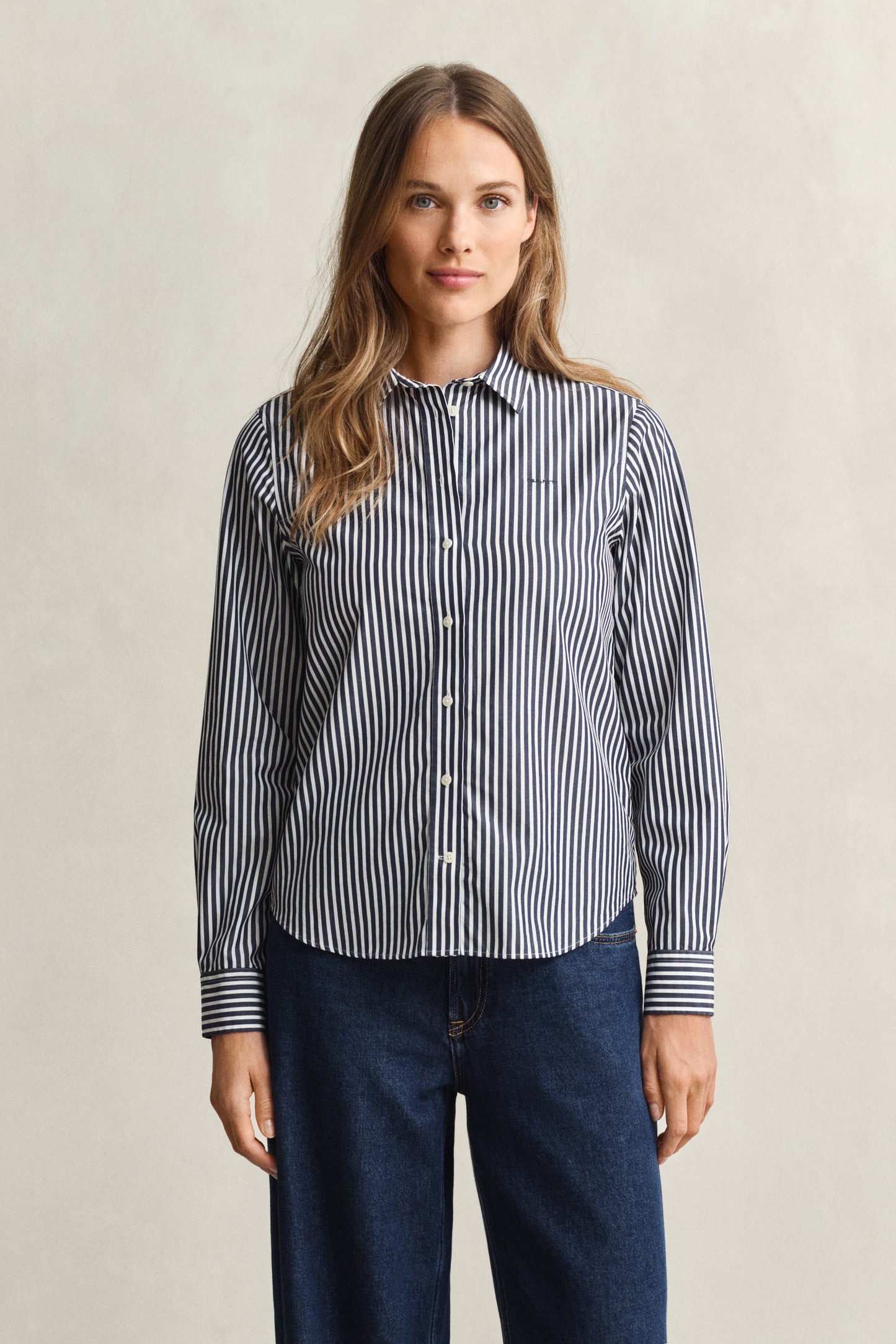 Classic Regular Striped Poplin Shirt