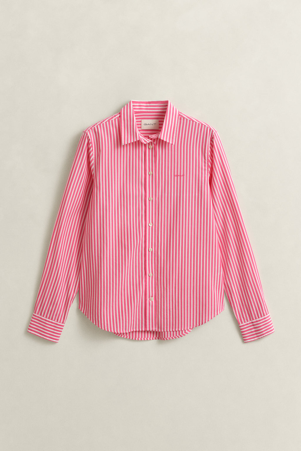 BRIGHT FUSCHIA, Classic Regular Poplin Shirt, FLAT-LAY BY GANT AU.