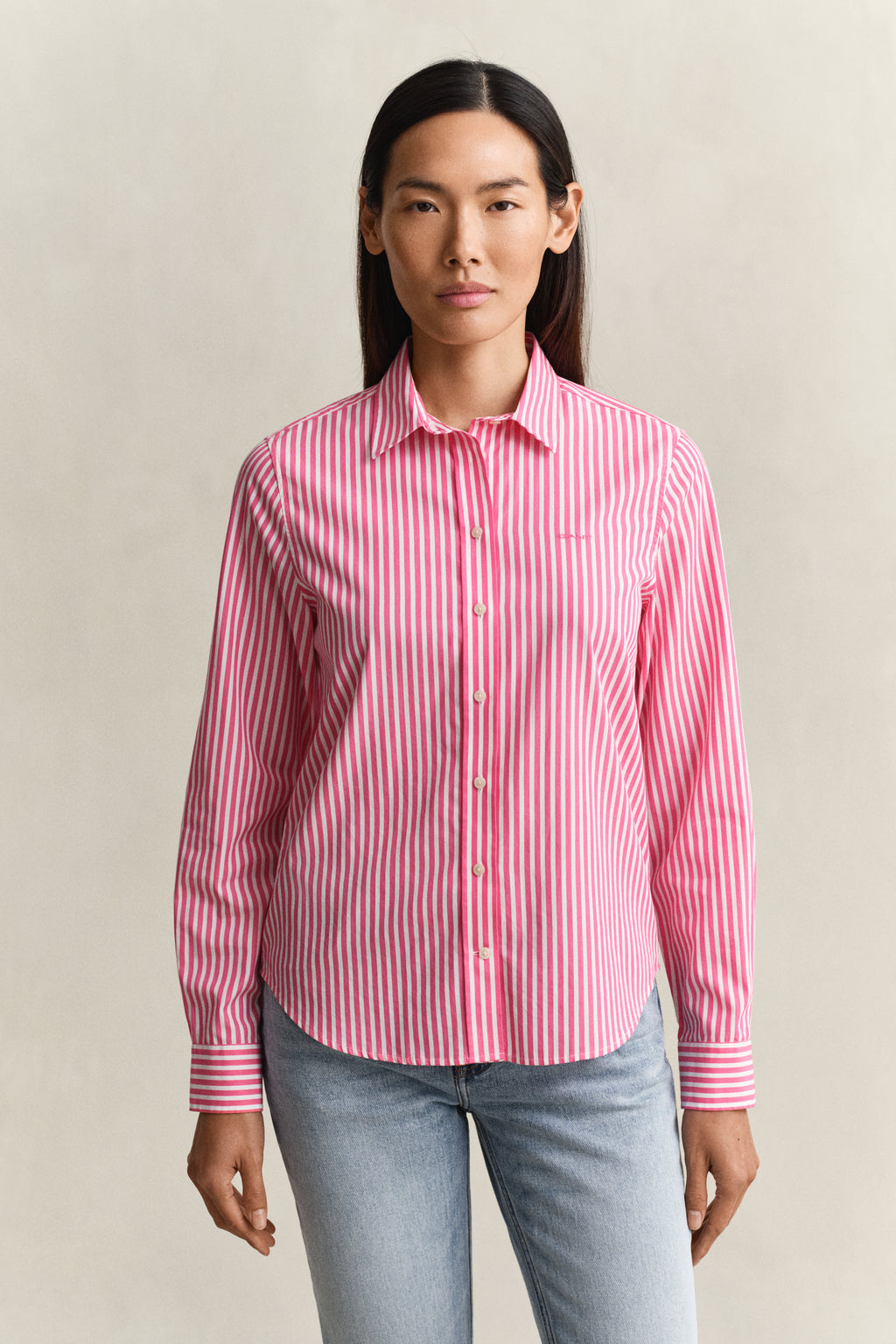 Regular Fit Classic Striped Poplin Shirt