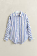 ROYAL BLUE, REL CLASSIC POPLIN STRIPED SHIRT, FLAT-LAY BY GANT AU.