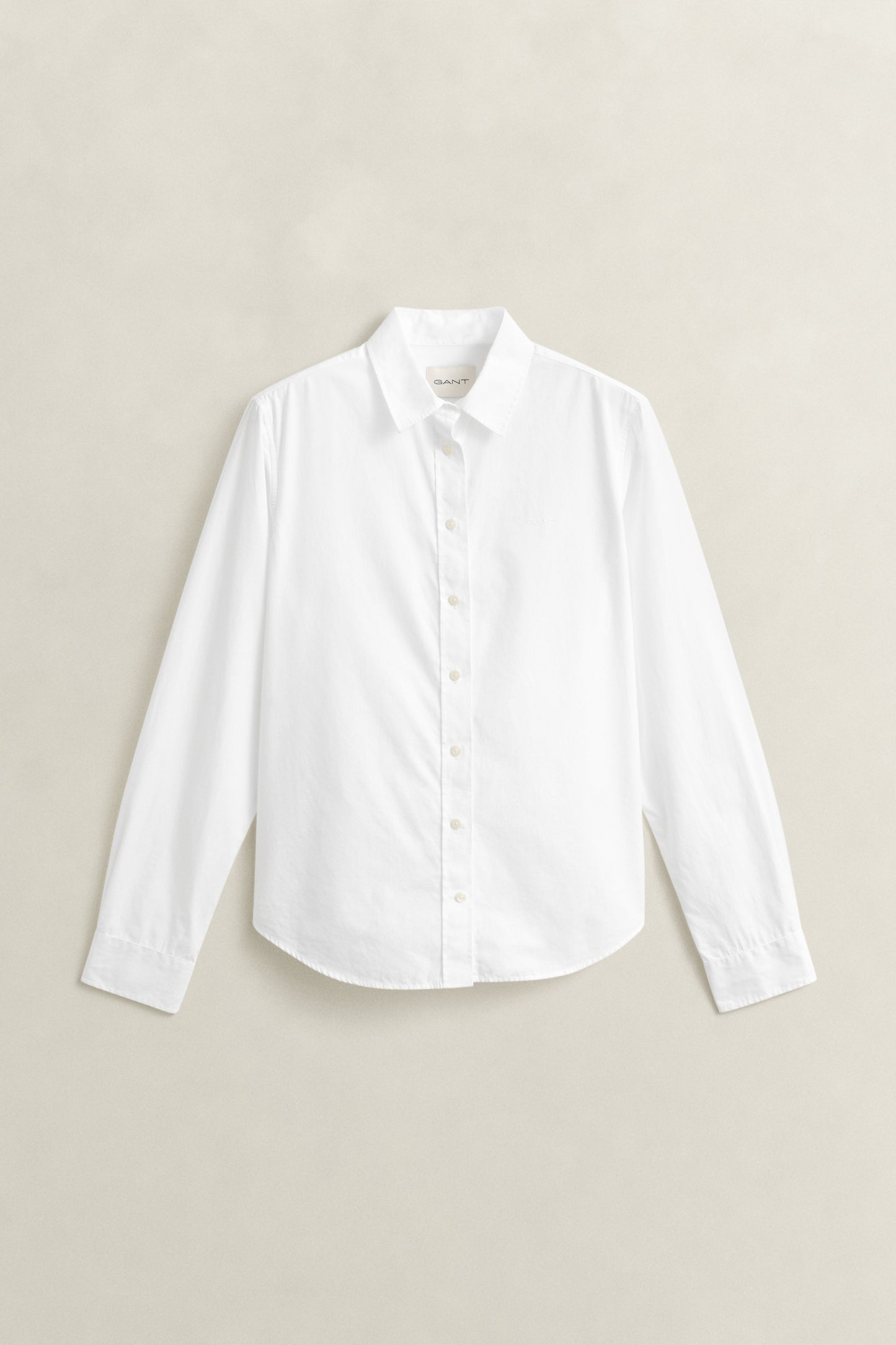 WHITE, REG CLASSIC POPLIN SHIRT, FLAT-LAY BY GANT AU.