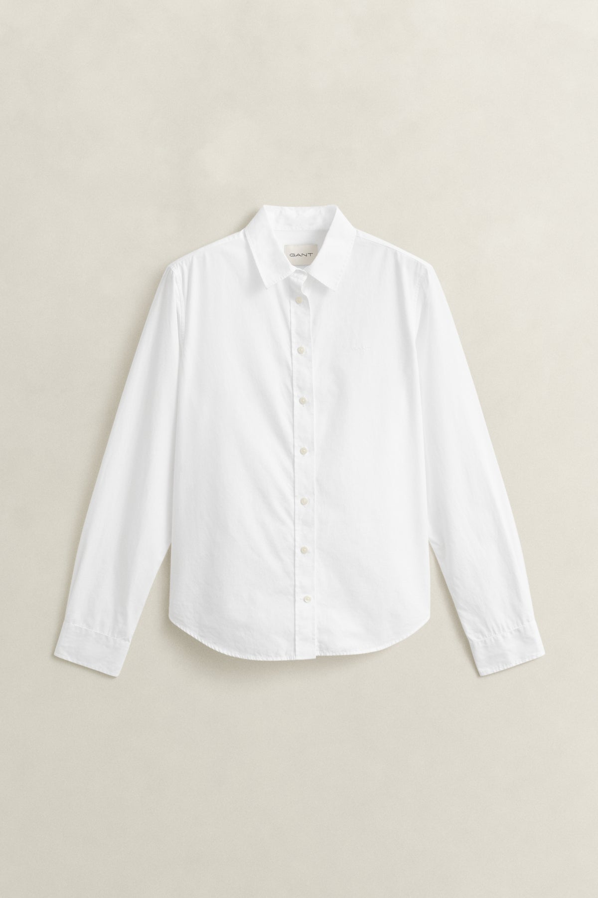 WHITE, REG CLASSIC POPLIN SHIRT, FLAT-LAY BY GANT AU.