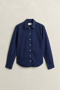 CLASSIC BLUE, REG CLASSIC POPLIN SHIRT, FLAT-LAY BY GANT AU.