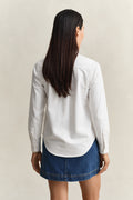 WHITE, REG DENIM SHIRT, BACK-VIEW BY GANT AU.