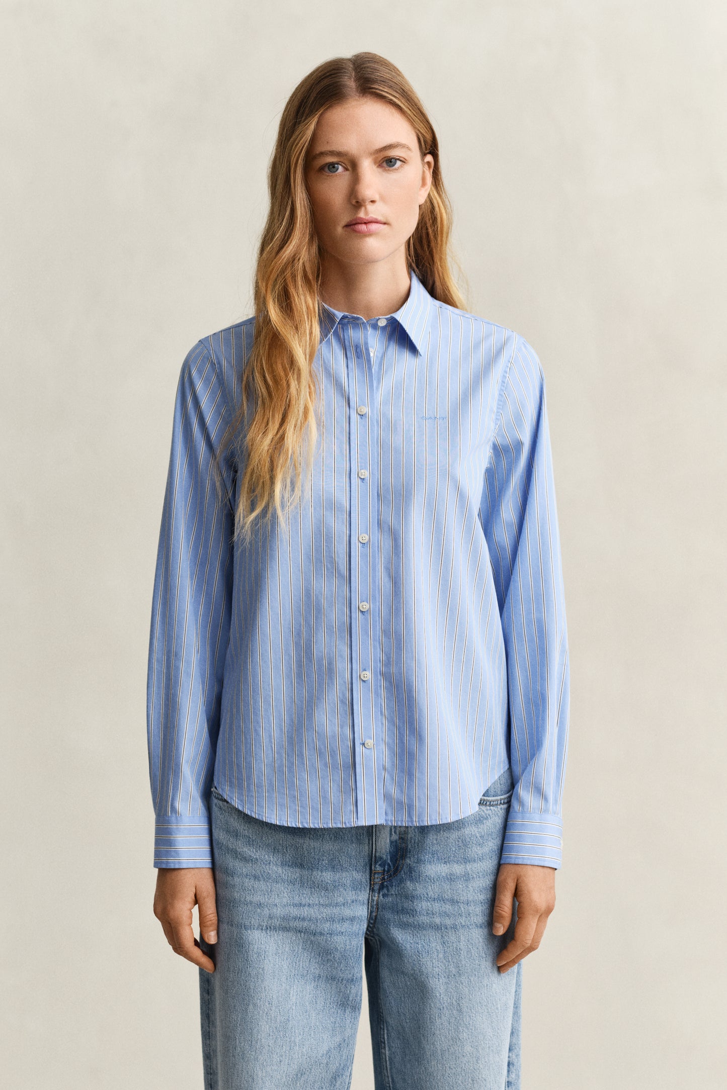 Regular Fit Classic Striped Poplin Shirt