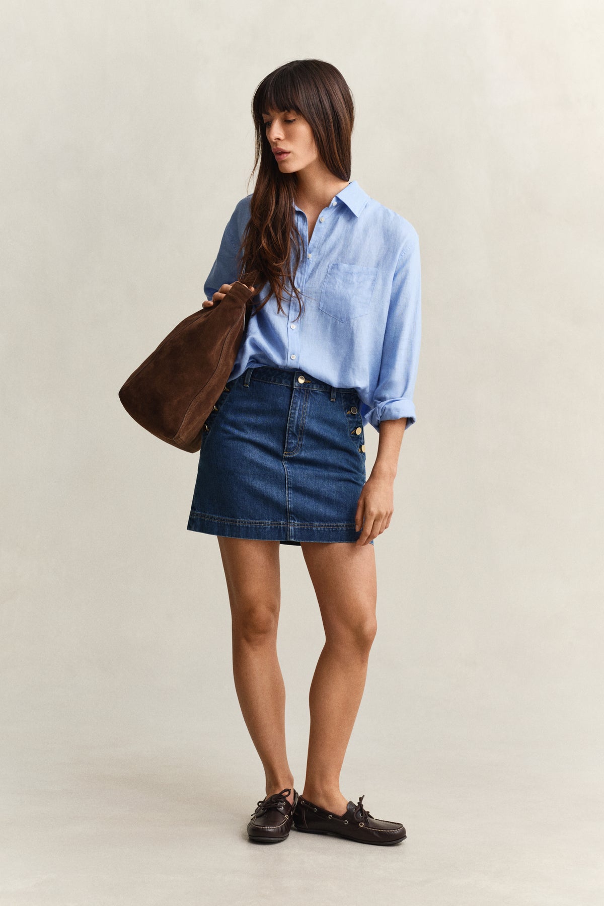 HYDRANGEA BLUE, REL LINEN LS SHIRT BY GANT AU.