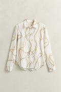 EGGSHELL, REG PRINTED CTN VOILE SHIRT, FLAT-LAY BY GANT AU.