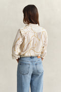 EGGSHELL, REG PRINTED CTN VOILE SHIRT, BACK-VIEW BY GANT AU.