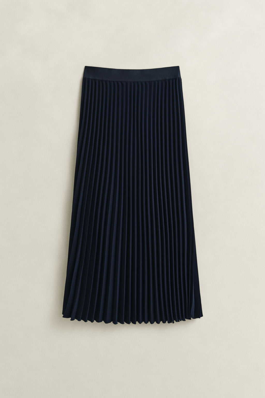 EVENING BLUE, Pleated Midi Skirt, FLAT-LAY BY GANT AU.