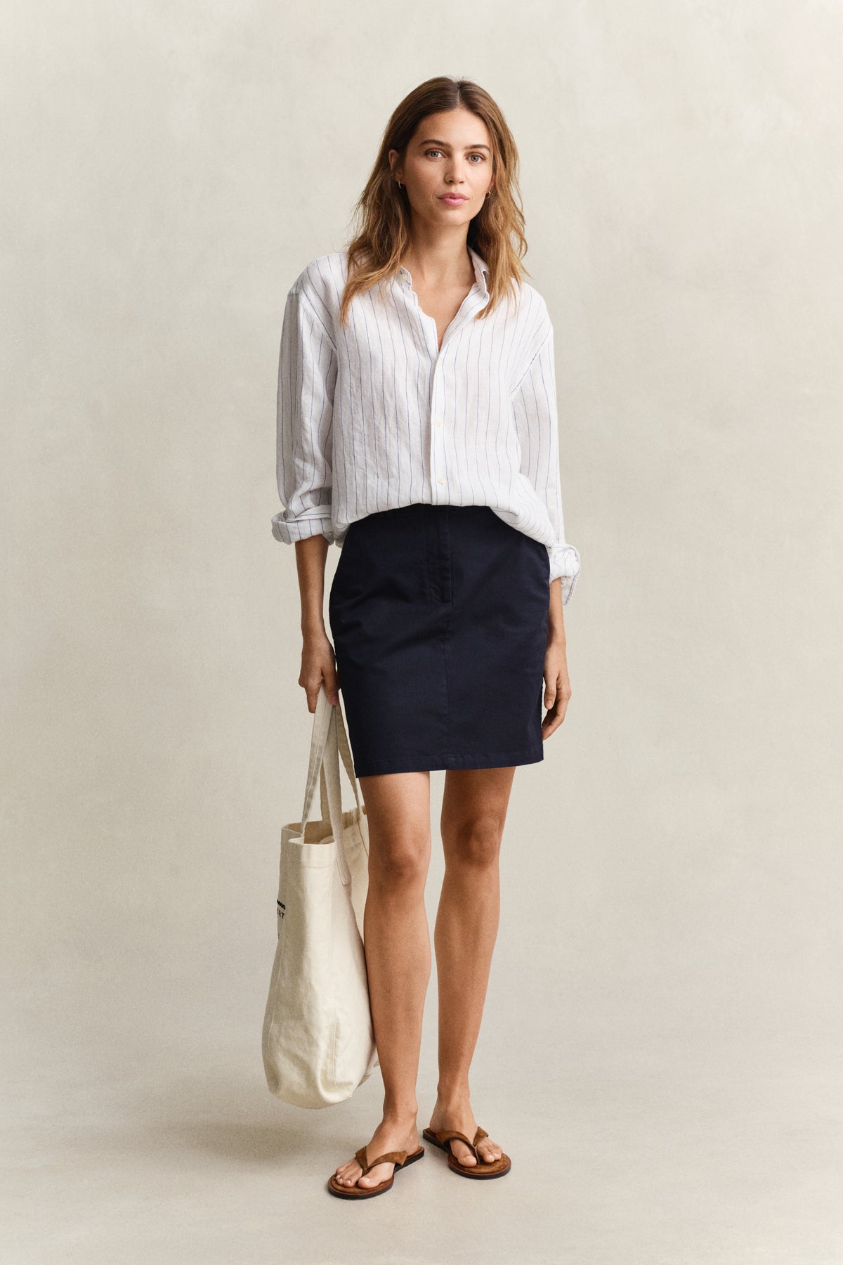 EVENING BLUE, CHINO SKIRT BY GANT AU.