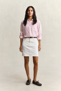 EGGSHELL, DENIM SHORT SKIRT BY GANT AU.