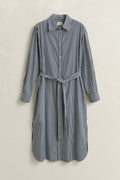 CLASSIC BLUE, CLASSIC POPLIN STRIPE SHIRT DRESS, FLAT-LAY BY GANT AU.