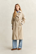 OAT BEIGE, LIGHTWEIGHT TRENCH COAT BY GANT AU.