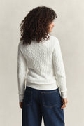 EGGSHELL, Classic Cable Knit Sweater, BACK-VIEW BY GANT AU.