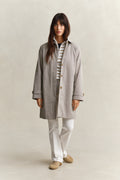 OAT BEIGE, STRETCH COTTON CABLE STRIPE HZ BY GANT AU.