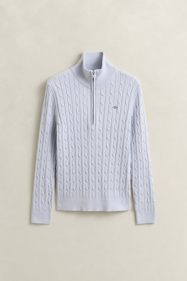 Cable Knit Half-Zip Sweater
