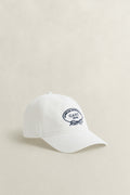 EGGSHELL, GRAPHIC COTTON TWILL CAP, FRONT-VIEW BY GANT AU.