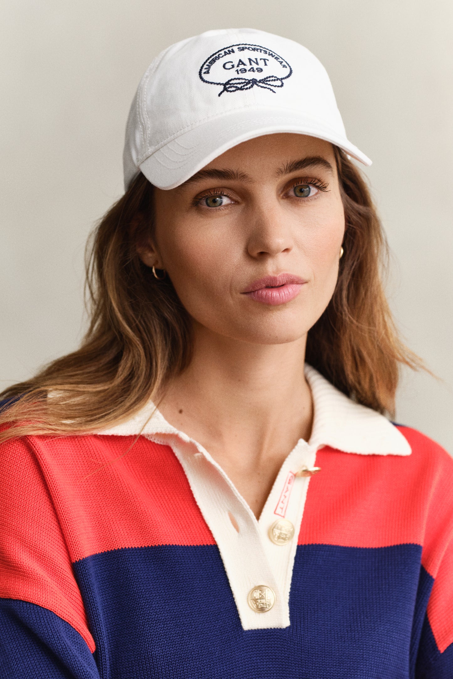 EGGSHELL, GRAPHIC COTTON TWILL CAP BY GANT AU.