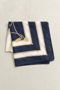 EVENING BLUE, CHAIN PRINT SARONG, FRONT-VIEW BY GANT AU.