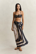 EVENING BLUE, CHAIN PRINT SARONG BY GANT AU.