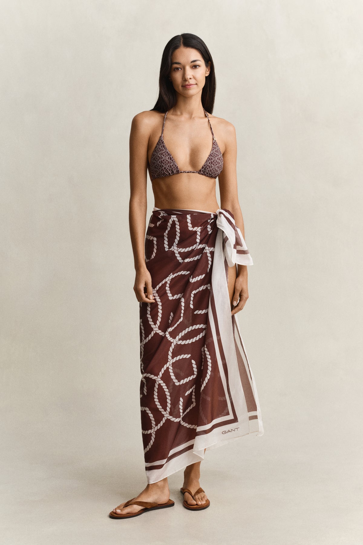 FRESH SOIL, MONOGRAM PRINT SARONG BY GANT AU.